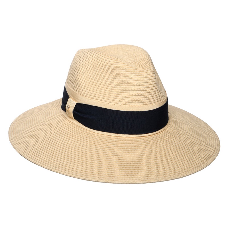 Failsworth Hats Positano Wide Brim Summer Fedora Hat – Natural 1-Size