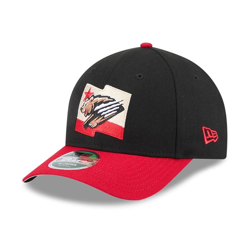 Fresno Grizzlies MiLB AC Perf Player Replica Black 9FORTY M-Crown Adjustable Cap OSFM