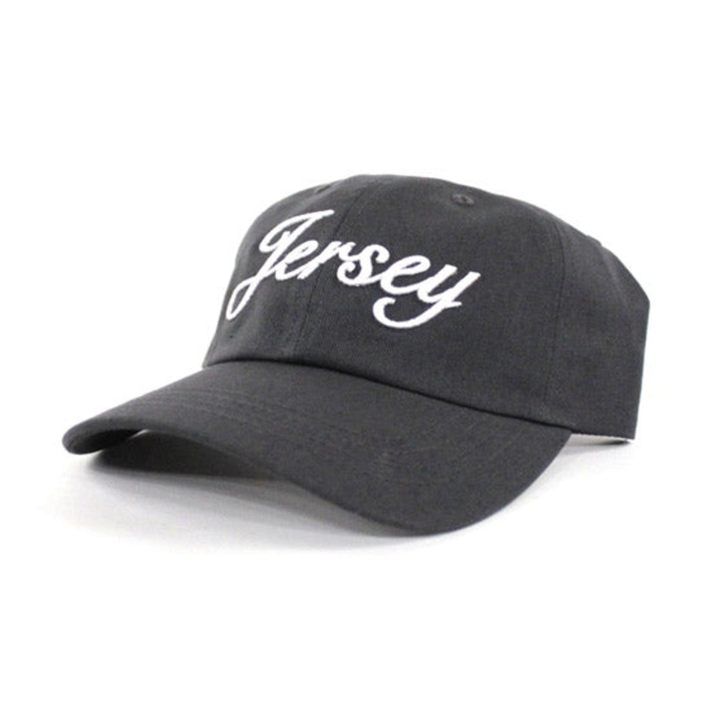 Jersey Dad Hat (Dark Gray White) One Size