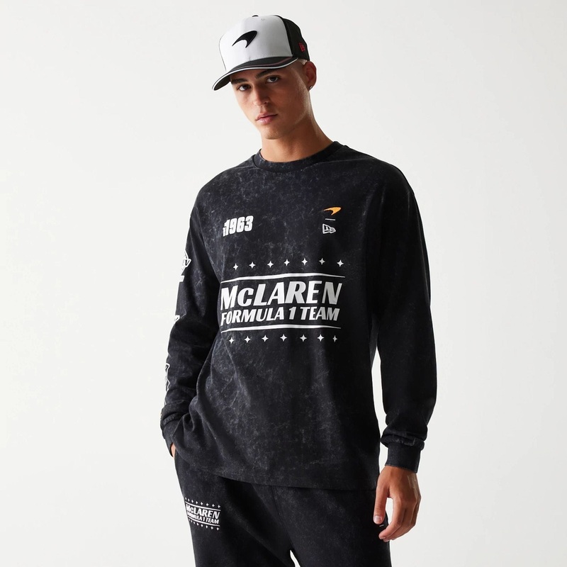 McLaren Racing Black Long Sleeve T-Shirt XS