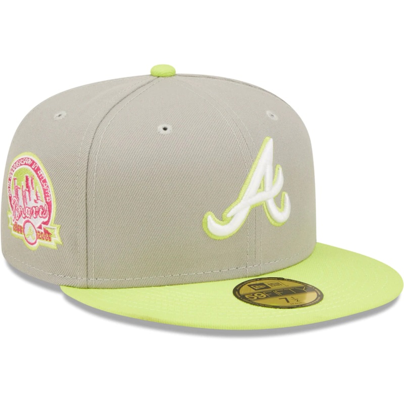 New Era Atlanta Braves Gray 40th Anniversary Cyber 59FIFTY Fitted Hat