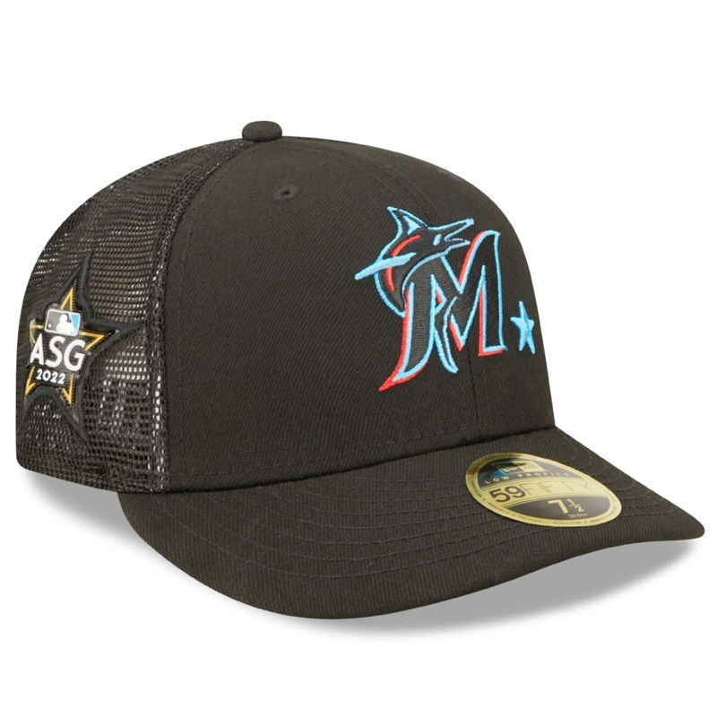 New Era Black Miami Marlins 2022 MLB All-Star Game Workout Low Profile 59FIFTY Fitted Hat