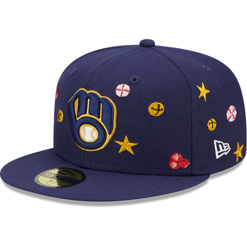 New Era Milwaukee Brewers Sleigh 2022 59FIFTY Fitted Hat