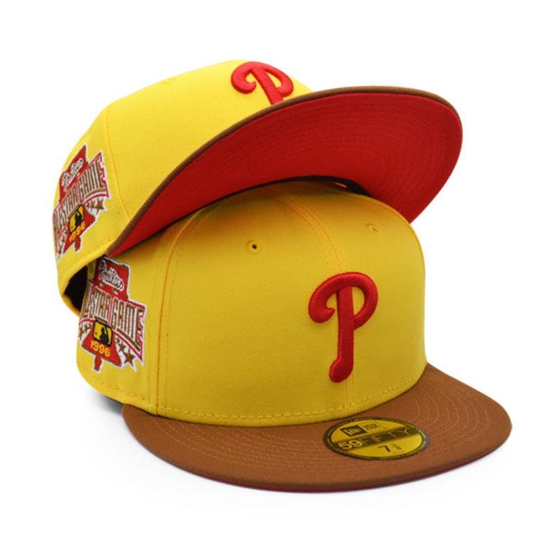 New Era Philadelphia Phillies 1996 All-Star Game Yellow/Peanut/Red UV 59FIFTY Fitted Hat