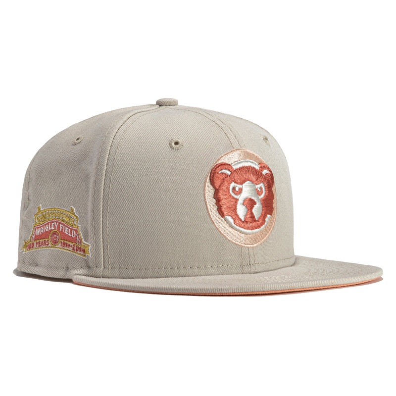 New Era Rose Gold Chicago Cubs Wrigley Field 59FIFTY Fitted Hat