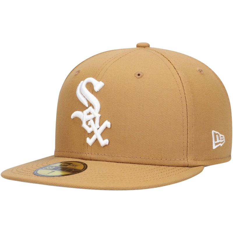 New Era Tan Chicago White Sox Wheat 59FIFTY Fitted Hat