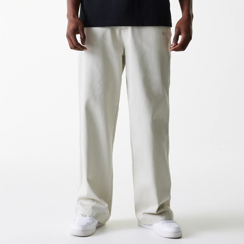 New York Yankees MLB Light Beige Chino Trousers W28