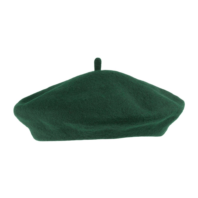 Wool Fashion Beret Dark Green Wholesale Pack Prepack