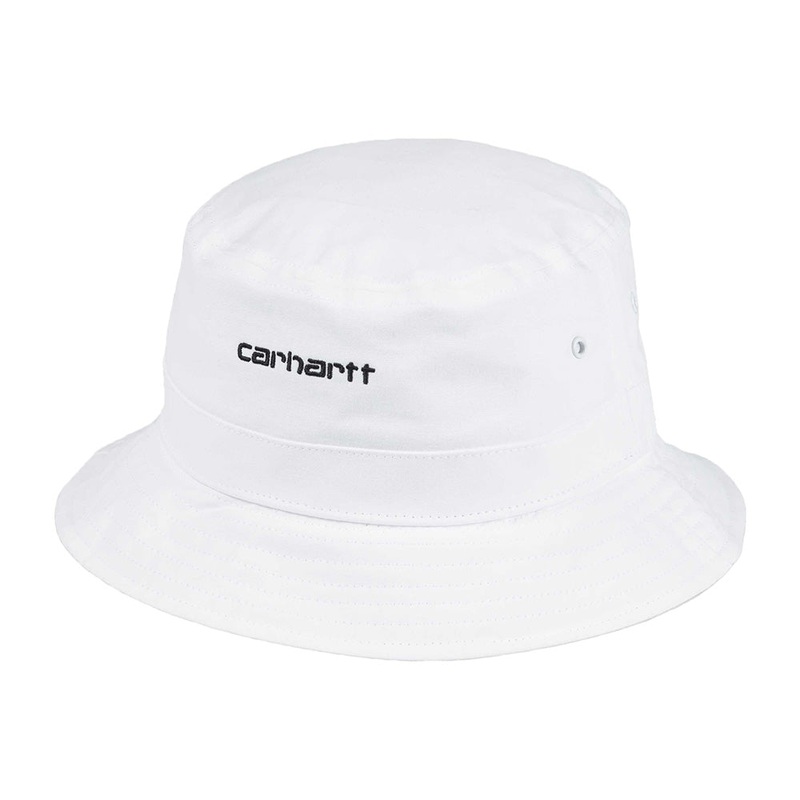 Carhartt WIP Hats Script Bucket Hat – White Small/Medium