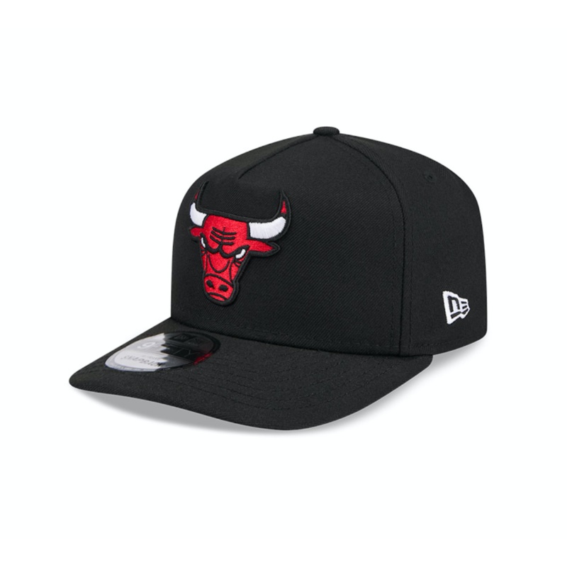 Chicago Bulls New Era A-FRAME 9Fifty Snapback NBA Hat – Black