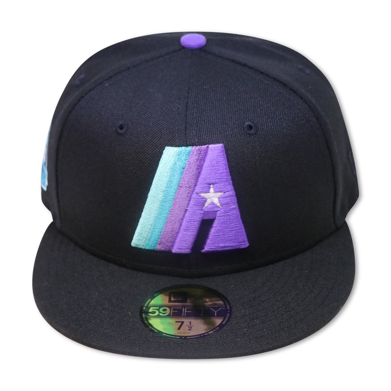 HOUSTON ASTROS “50TH ANN” NEW ERA 59FIFTY FITTED (GRAPE UNDER VISOR) (S) 67/8