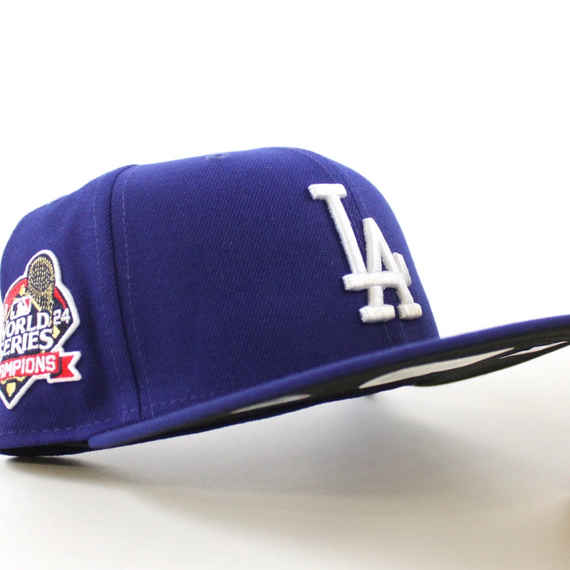 Los Angeles Dodgers 2024 World Series Champion New Era 59Fifty Fitted Hat (Royal Blue) 7
