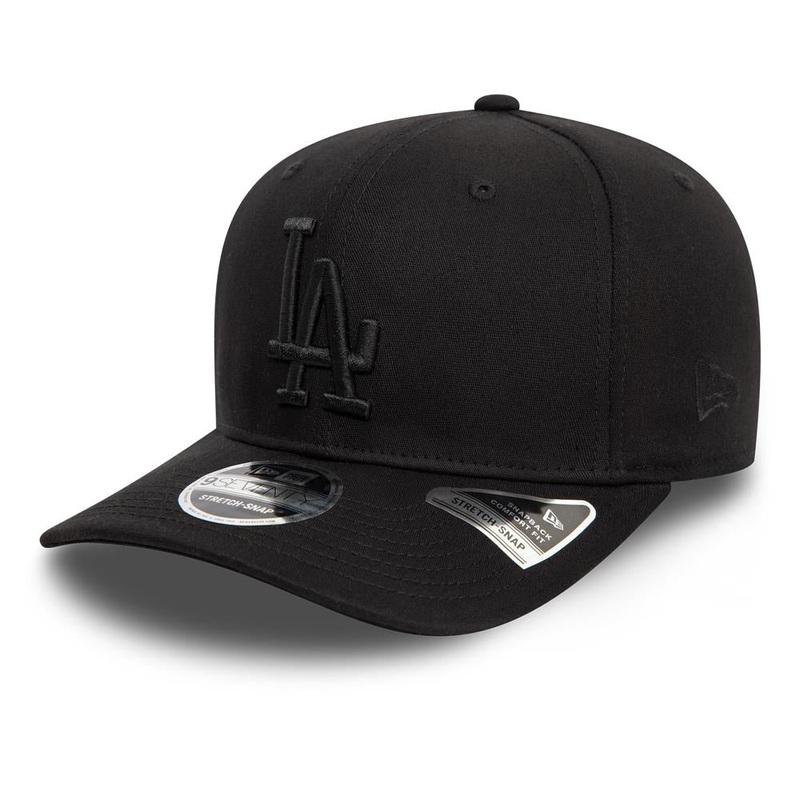 Los Angeles Dodgers 9SEVENTY Monochrome Stretch Snap Black Cap One Size