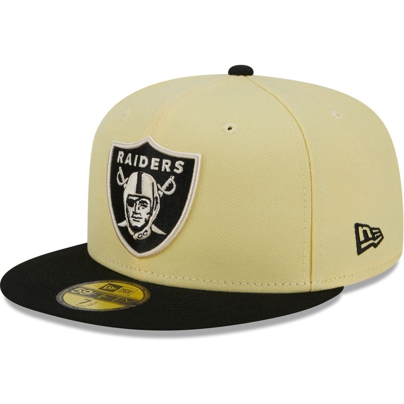 New Era Las Vegas Raiders Soft Yellow 2023 59FIFTY Fitted Hat