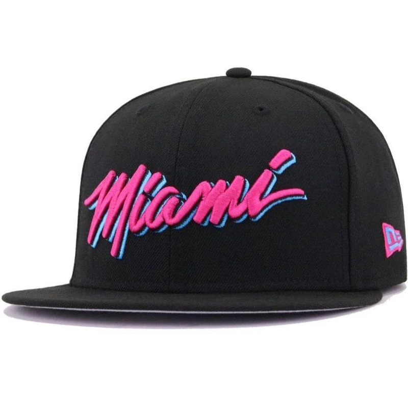 New Era Miami Heat Purple City 59Fifty Fitted Hat