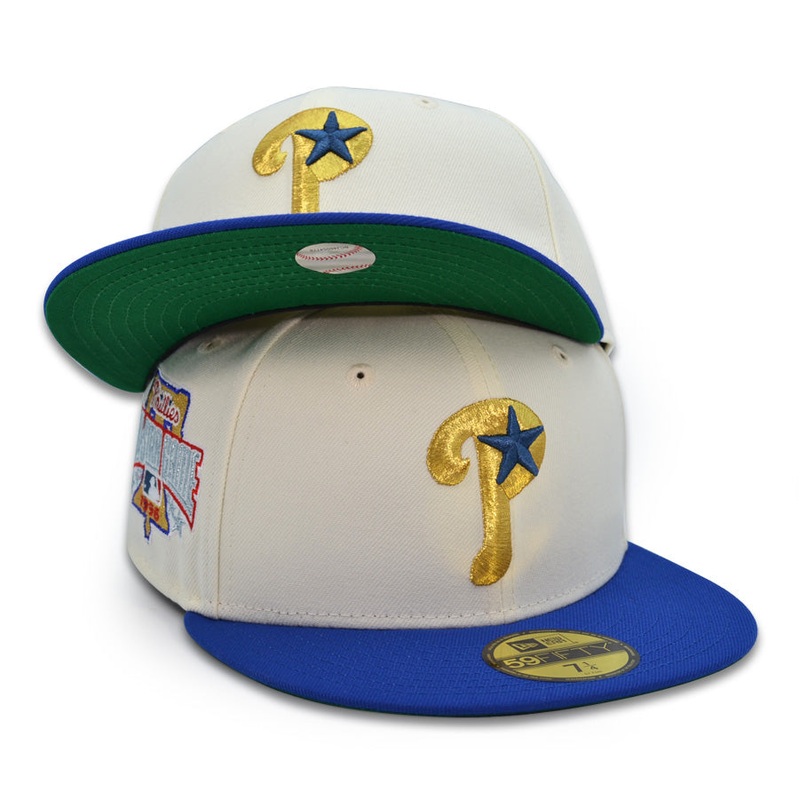 Philadelphia Phillies “INDEPENDENCE” Exclusive New Era 59Fifty Fitted Hat – Chrome/Calm Blue 6 7/8