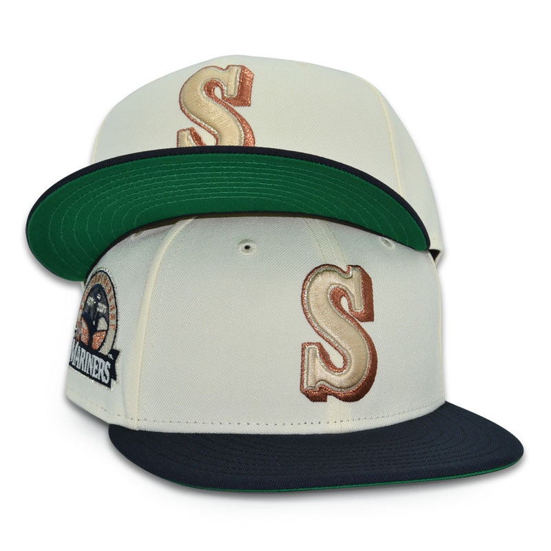 Seattle Mariners “SPACE NEEDLE” Exclusive New Era 59Fifty Fitted Hat – Chrome/Black 6 7/8