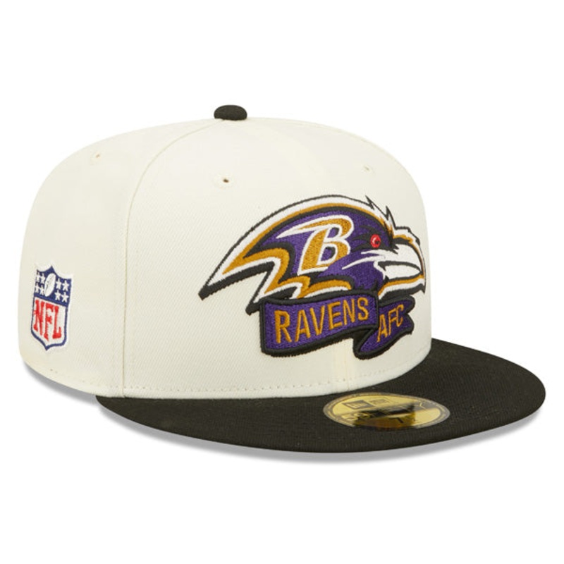 Baltimore Ravens New Era 2022 NFL Sideline 59FIFTY Fitted Hat – Chrome/Black 7