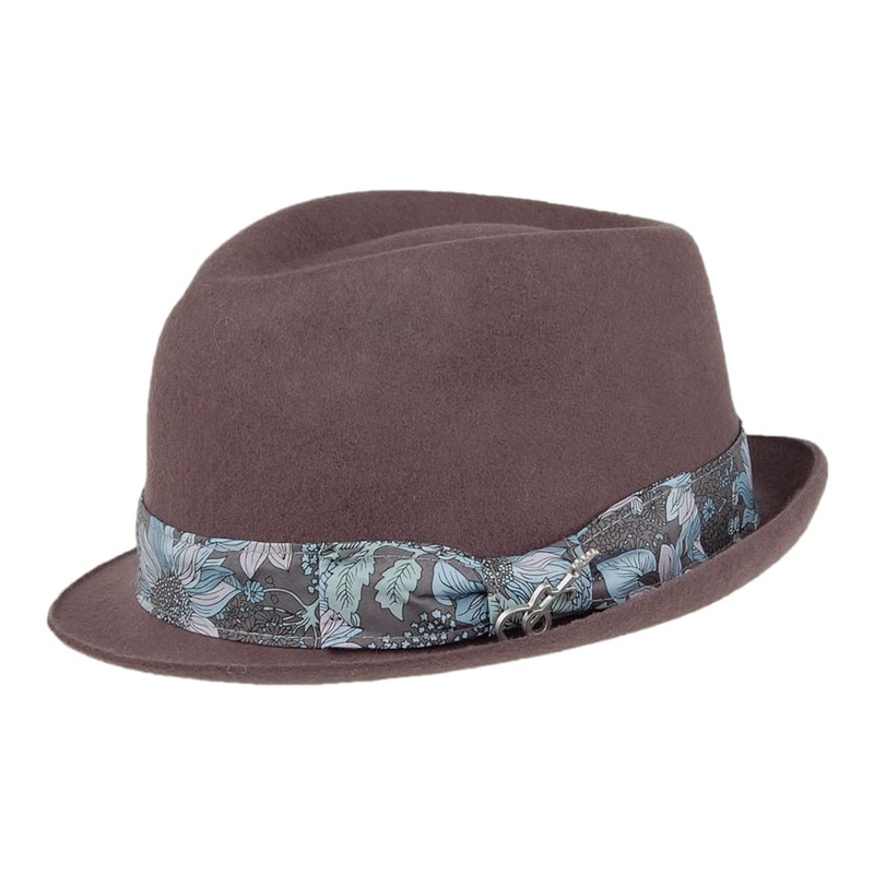 Carlos Santana Accord Wool Felt Trilby Hat – Grey M