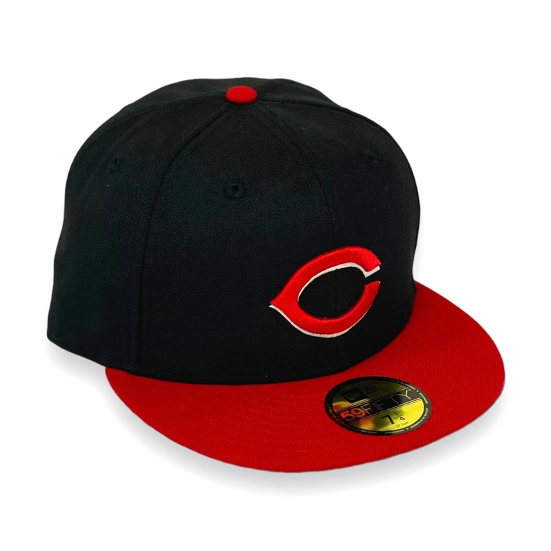 CINCINNATI REDS (BLACK/RED) (2001-2006 GAME) NEW ERA 59FIFTY FITTED 67/8