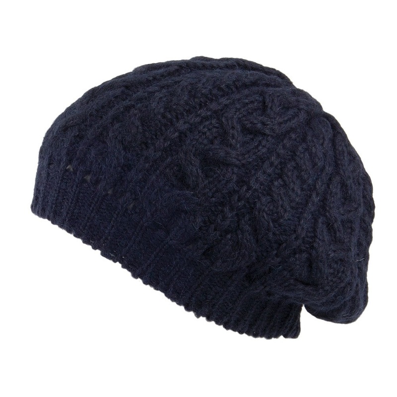 Highland 2000 Alpaca Beret – Navy Blue 1-Size