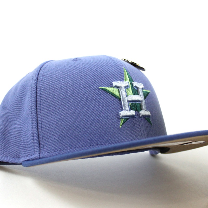 Houston Astros OUTERSPACE Earth  New Era 59Fifty Fitted Hat (Blue Navy Beige Under Brim) 7