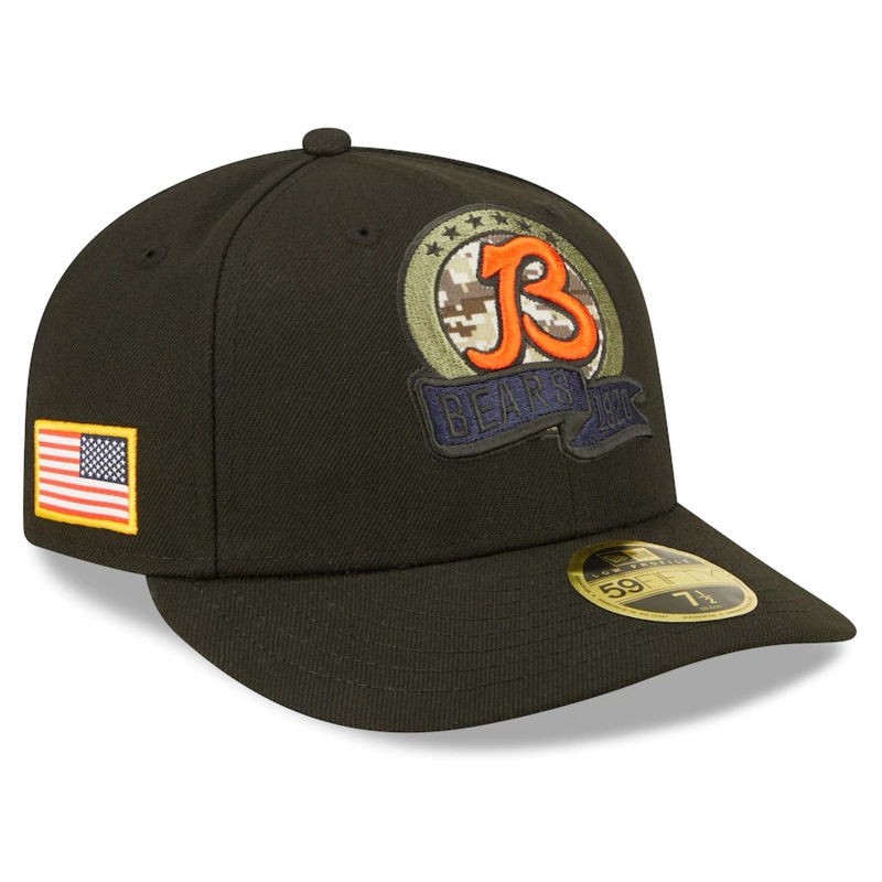 New Era Chicago Bears 2022 Salute To Service Low Profile 59FIFTY Fitted Hat