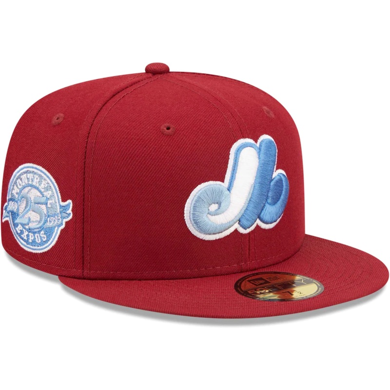 New Era Montreal Expos Cardinal 25th Anniversary Air Force Blue Undervisor 59FIFTY Fitted Hat