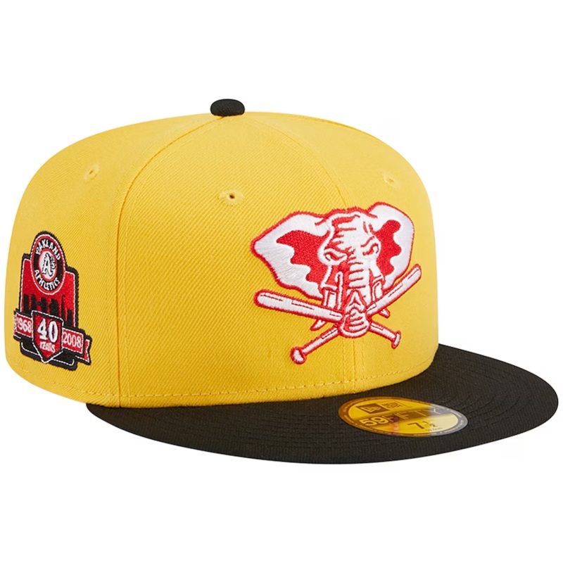 New Era Oakland Athletics Yellow/Black Grilled 2023 59FIFTY Fitted Hat