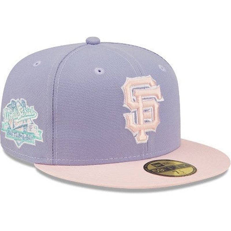 New Era San Francisco Giants 1989 World Series Battle of the Bay Lavender/Pink 59FIFTY Fitted Hat