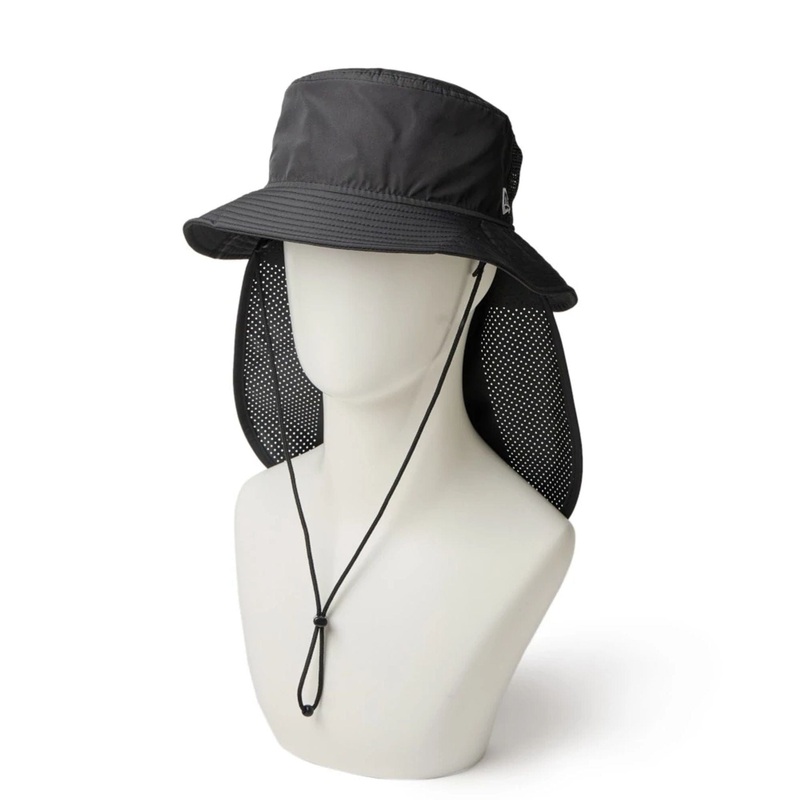 New Era Surf Black Adventure Bucket Hat S-M