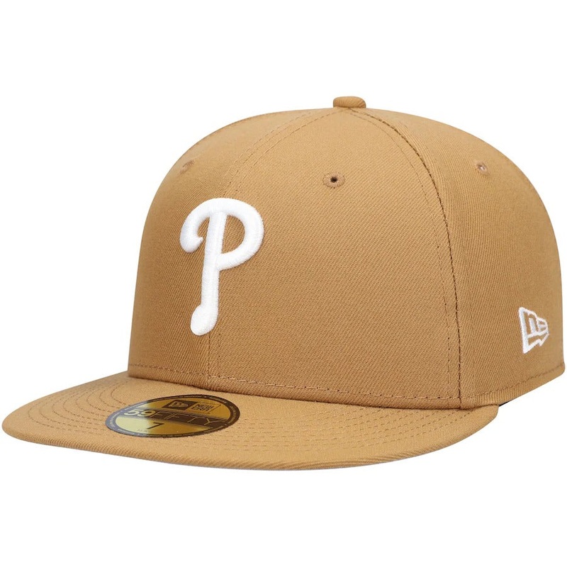 New Era Tan Philadelphia Phillies Wheat 59FIFTY Fitted Hat