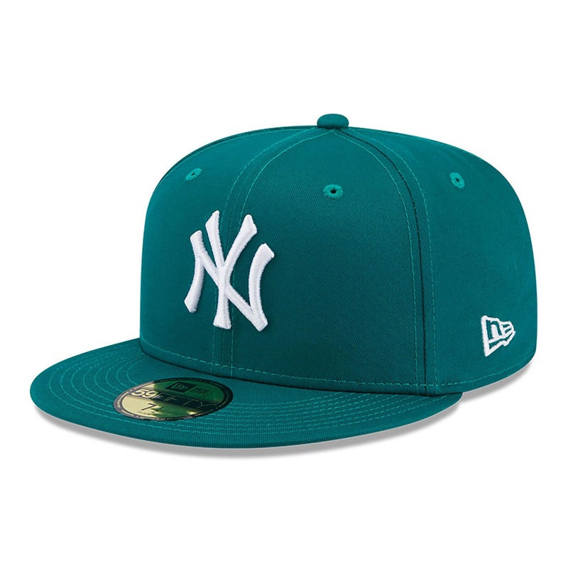 New York Yankees 59FIFTY League Essential Green/White Cap 6-7/8