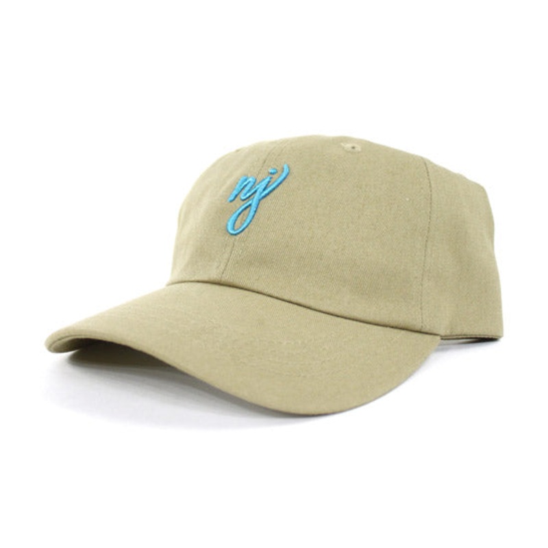 NJ Dad Hat (Khaki Shark Tail Blue) One Size