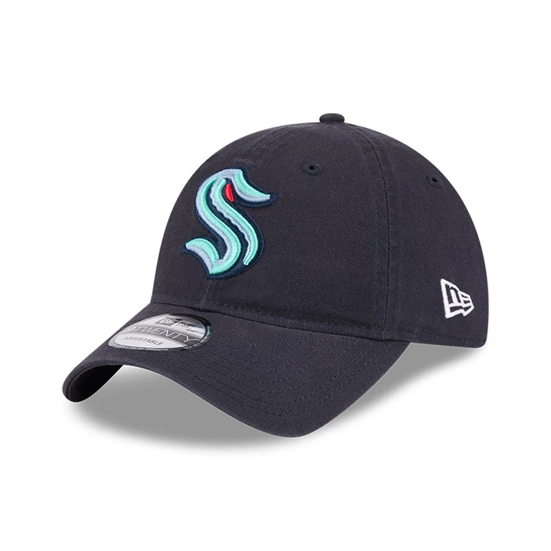 Seattle Kraken NHL Official Team Colours Navy 9TWENTY Adjustable Cap OSFM