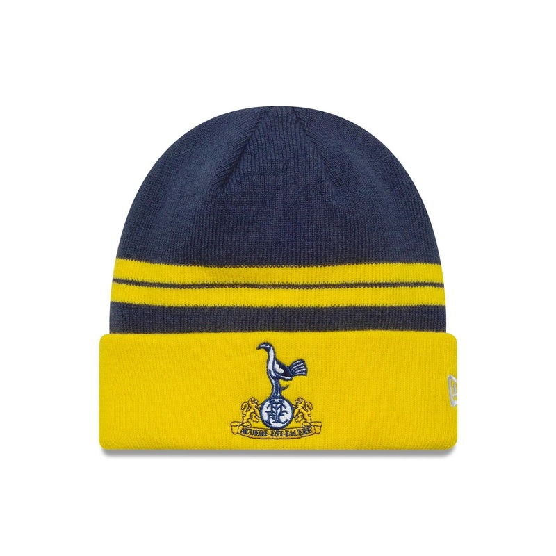Tottenham Hotspur FC Retro Bright Yellow Cuff Knit Beanie Hat OSFM