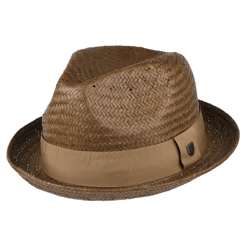 Brixton Hats Castor Straw Trilby Hat – Toffee-Bronze Small-56cm