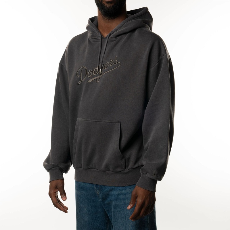 LA Dodgers New Era Australia Charcoal Oversized Pullover Hoodie 4XL