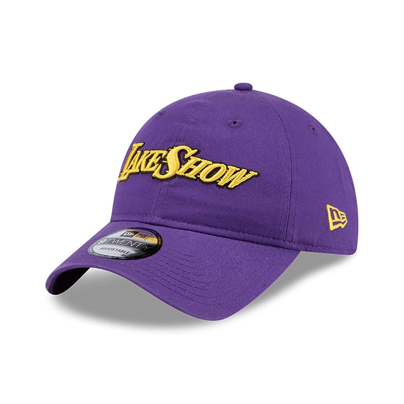 LA Lakers NBA City Edition Purple 9TWENTY Adjustable Cap OSFM