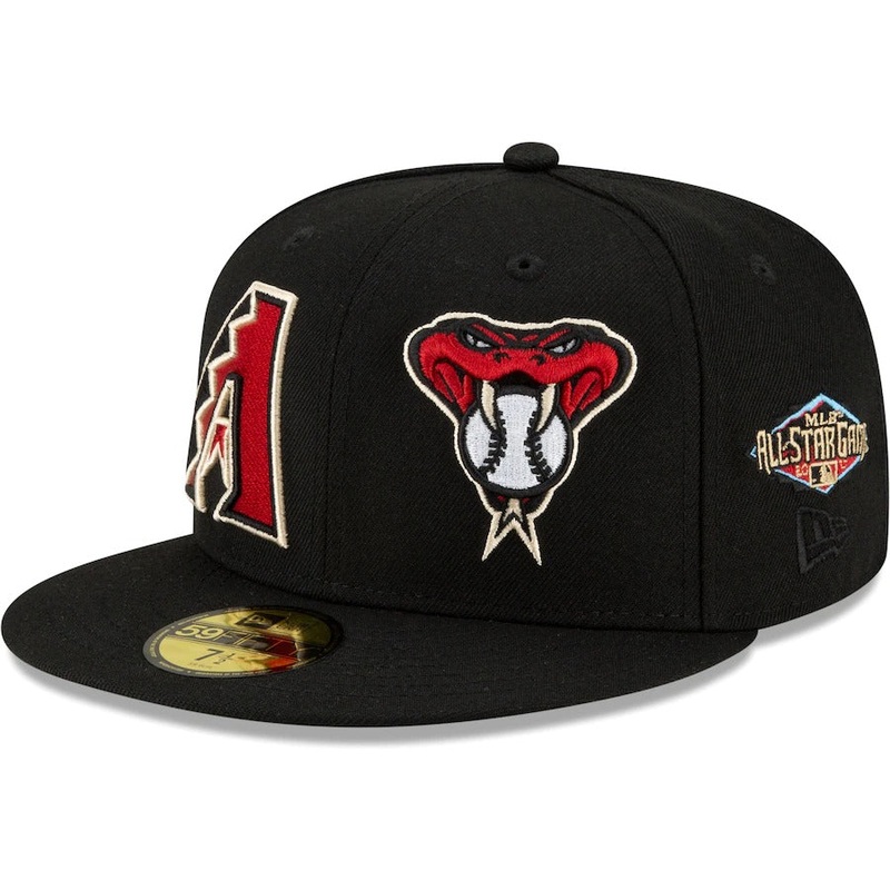 New Era Arizona Diamondbacks Black Patch Pride 59FIFTY Fitted Hat