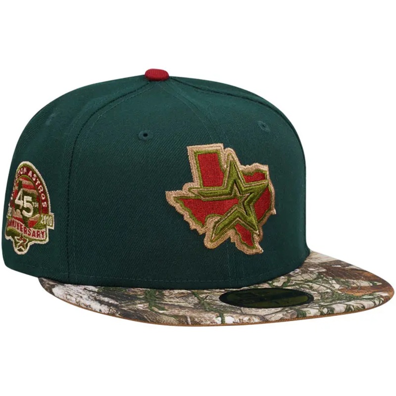 New Era Houston Astros 45th Anniversary Dark Green/Realtree 59FIFTY Fitted Hat