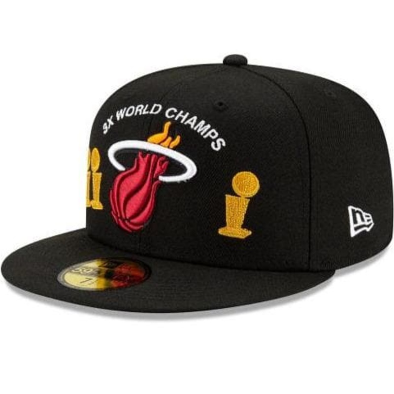 New Era Miami Heat Custom Trophy 2021 59FIFTY Fitted Hat