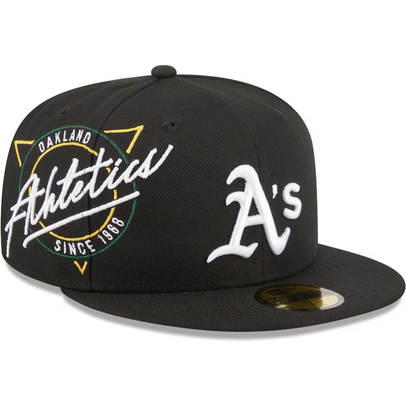 New Era Oakland Athletics Black Neon Emblem 2023 59FIFTY Fitted Hat