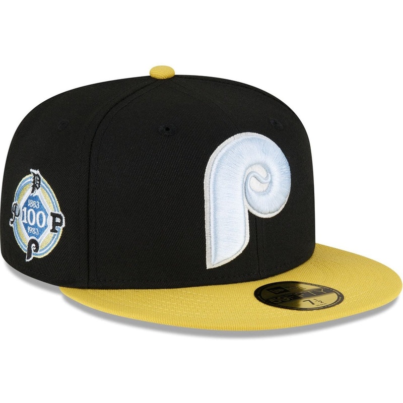 New Era Philadelphia Phillies Chartreuse Visor 2023 59FIFTY Fitted Hat