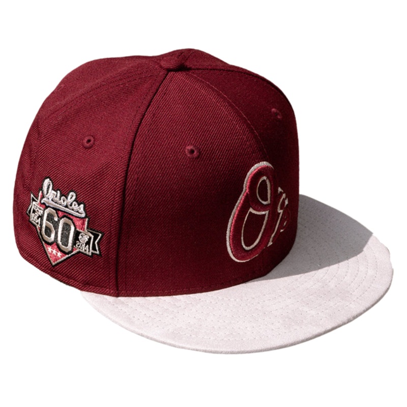 New Era x FAM Baltimore Orioles 60th Anniversary Suede 59FIFTY Fitted Cap
