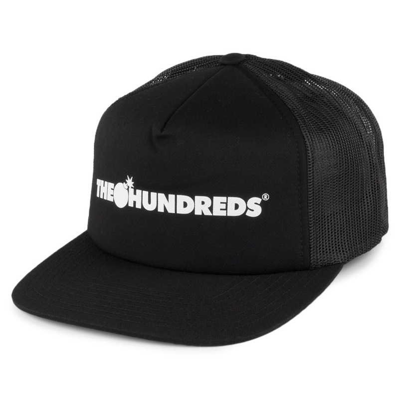 The Hundreds Bar Logo Polyester Trucker Cap – Black Adjustable