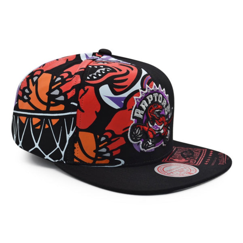 Toronto Raptors Mitchell & Ness SUPER REMIX Snapback Hat – Black/Purple