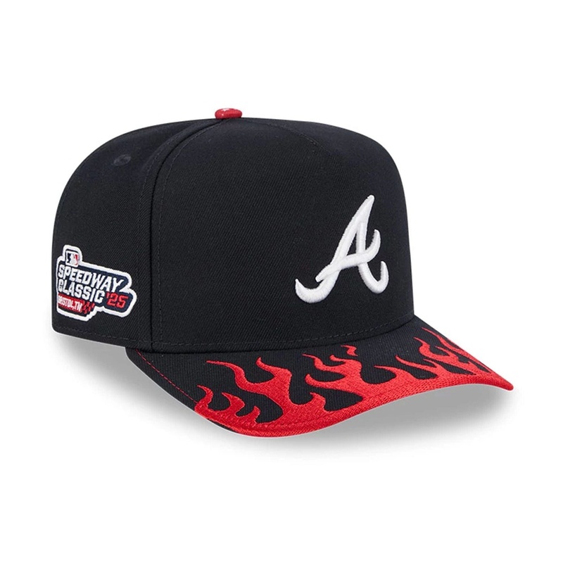 Atlanta Braves MLB Bristol 2025 Navy 59FIFTY A-Frame Fitted Cap 6 7/8