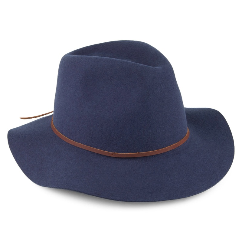 Brixton Hats Wesley Fedora – Blue Small-56cm