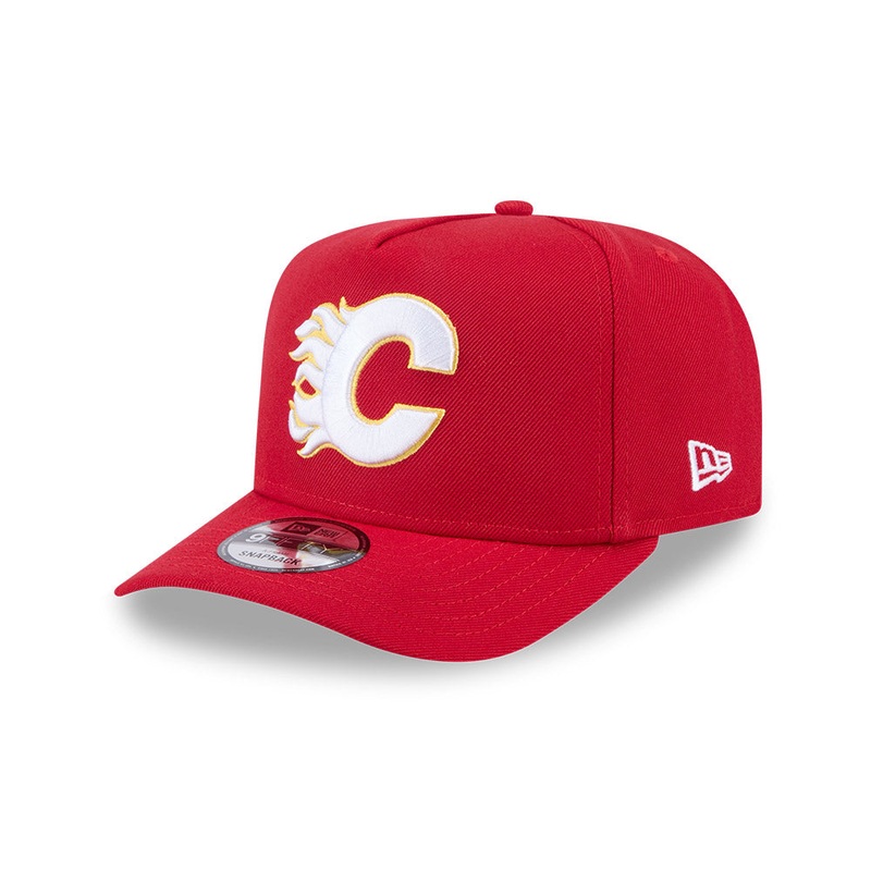 Calgary Flames New Era 9Fifty A-FRAME Snapback Hat – Red